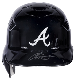 Chipper Jones Signed Altanta Braves Batting Helmet (MLB Authenticated & PSA/DNA)